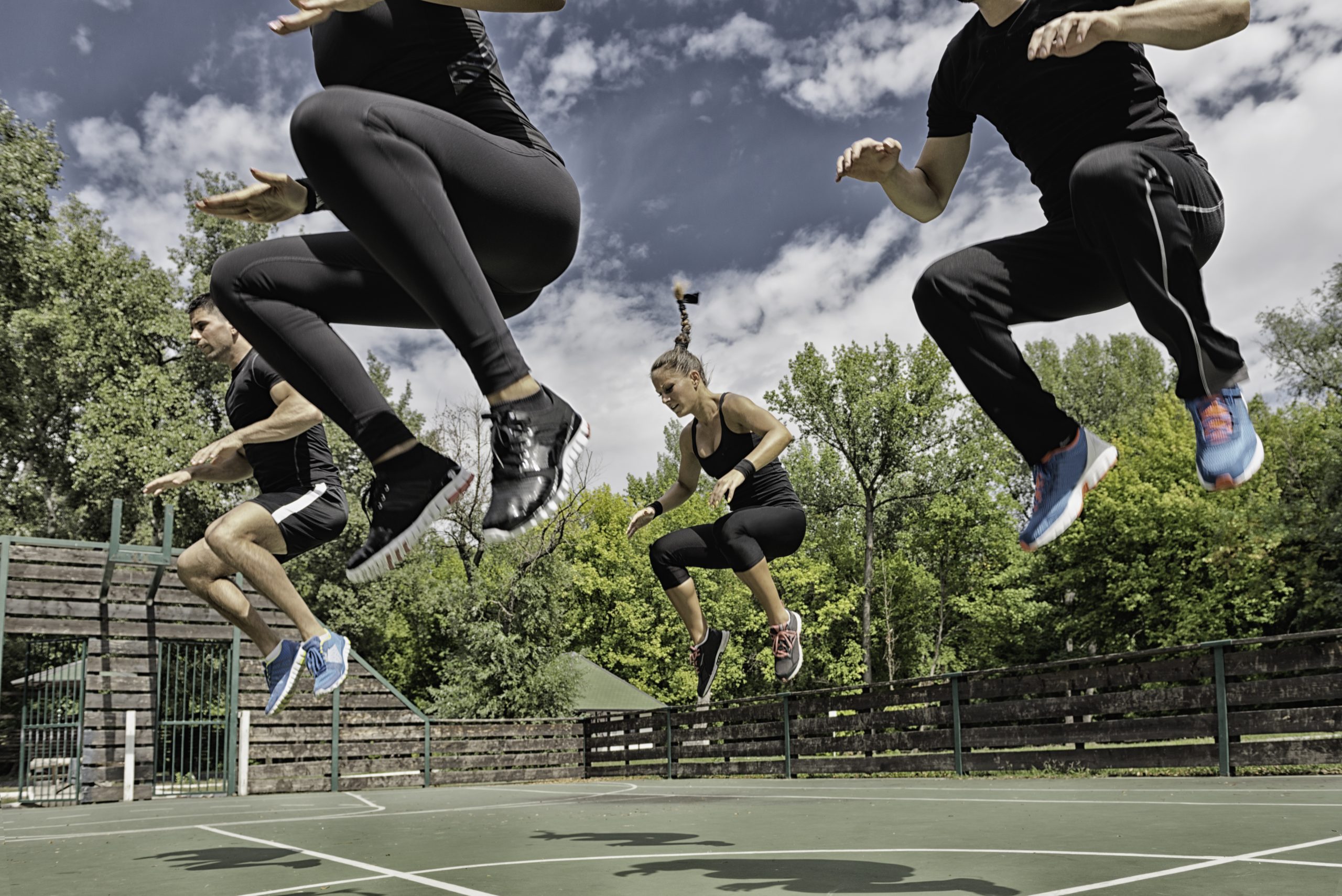 Power jump exercise